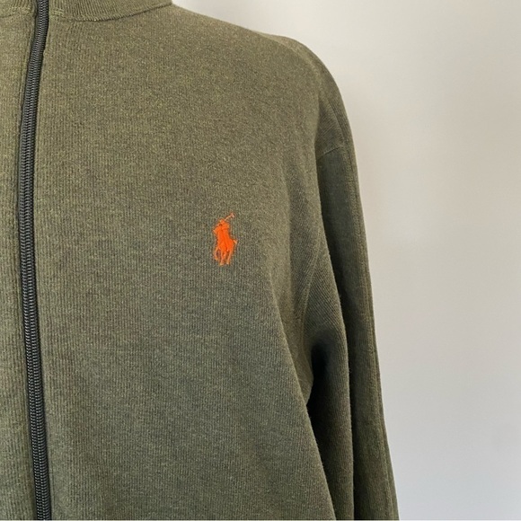 Polo Ralph Lauren Performance Mens L Green Full Zip Jacket - Picture 8 of 11